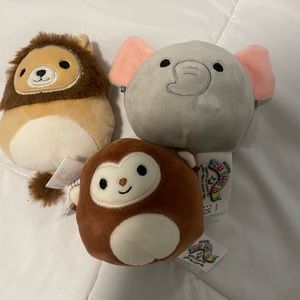 Squishmallow Safari Dog Toy Set (BUNDLE DEAL)